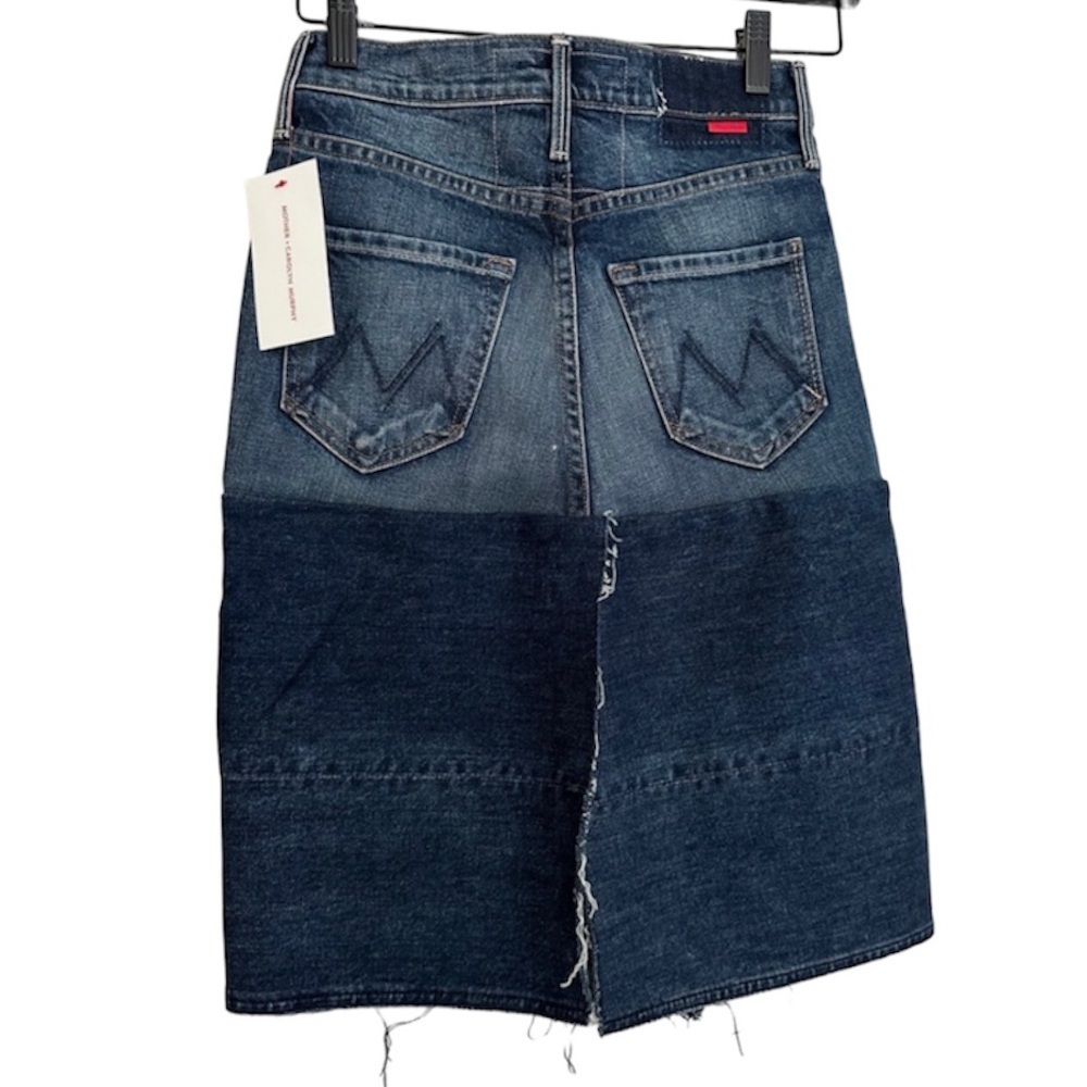 NWT Mother + Carolyn Murphy denim skirt knee length size 24